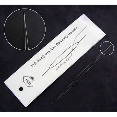 Tarnish Resistant Stainless Steel Big Eye Beading Needles