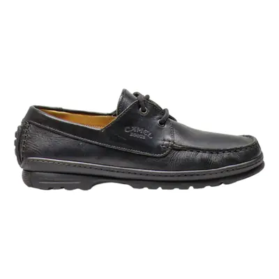 CAMEL Loafer Shoes Black Leather Mens UK 8.5
