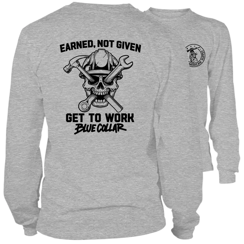 Earned Not Given - Long Sleeve Safety Hi-Vis T-Shirt