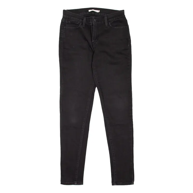 LEVI'S 710 Womens Jeans Black Slim Skinny W26 L30