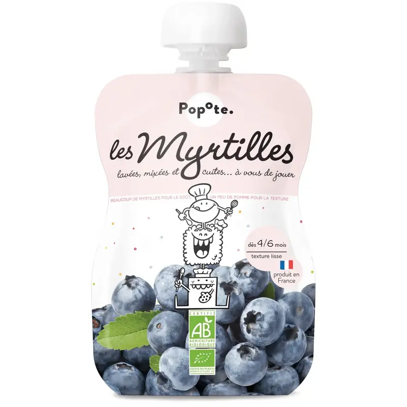 Popote Blueberries - From 4 Months - Organic 120g