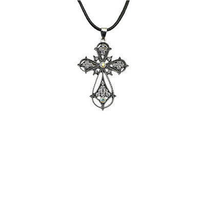 Cross Zinc Alloy Pendant Necklace