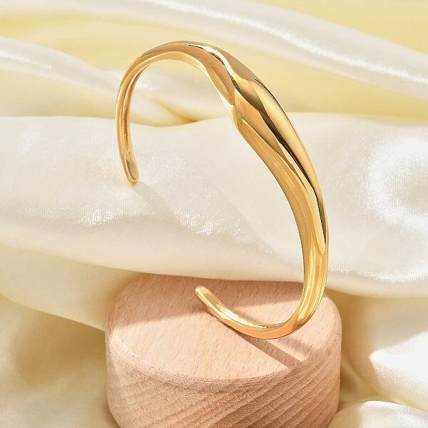 304 Stainless Steel Cuff Bangles for Women