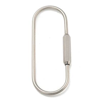 Non-Tarnish 304 Stainless Steel Screw Carabiner Lock Charms