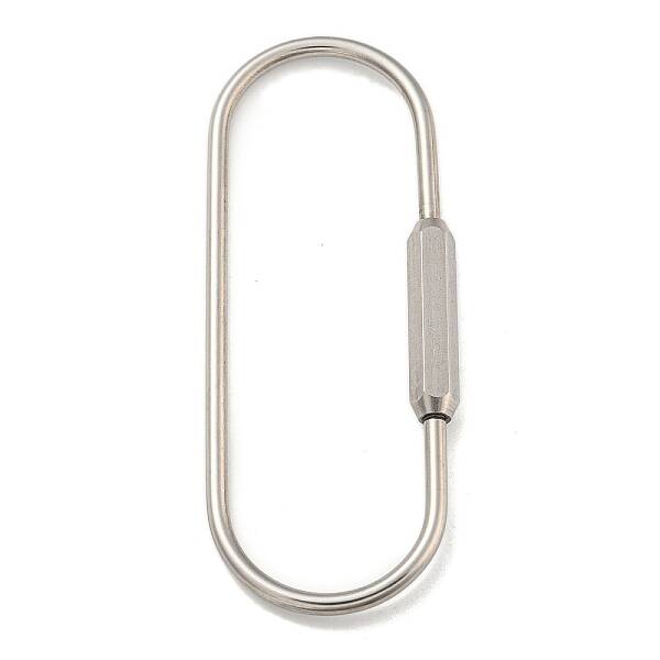 Non-Tarnish 304 Stainless Steel Screw Carabiner Lock Charms