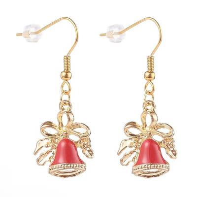 Alloy Enamel Dangle Earrings