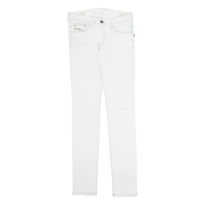 DIESEL Womens Trousers White Regular Skinny W27 L34