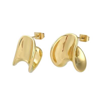 Ion Plating(IP) 304 Stainless Steel Stud Earrings for Women