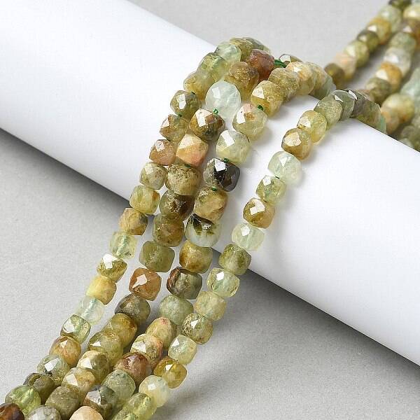 Natural Green Garnet Beads Strands