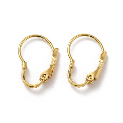 Brass Leverback Earring Findings