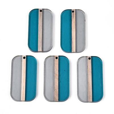 Transparent Resin & Wood Pendants