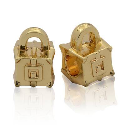 Nickel Free & Lead Free Golden Alloy European Beads