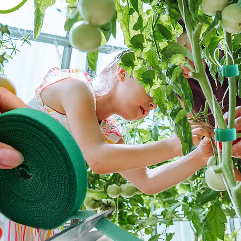 Solid Color Reusable Plant Fastener, Garden Plant Tape, Adjustable Thicker Support For Outdoor Garden Plant