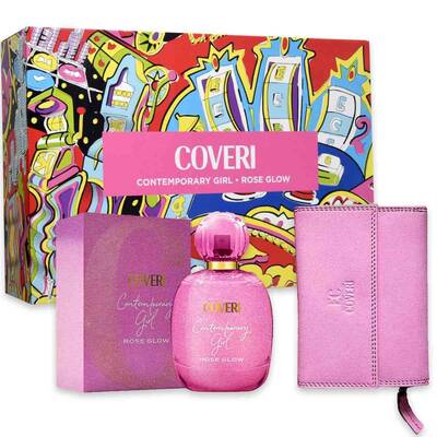 AND. coveri cof. contemporary girl rose glow 100 ml + holder rose