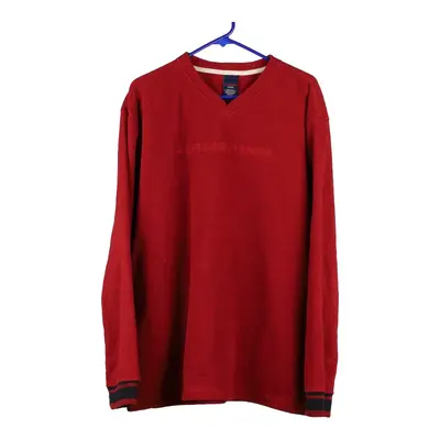 Tommy Hilfiger Spellout Fleece - XL Red Polyester