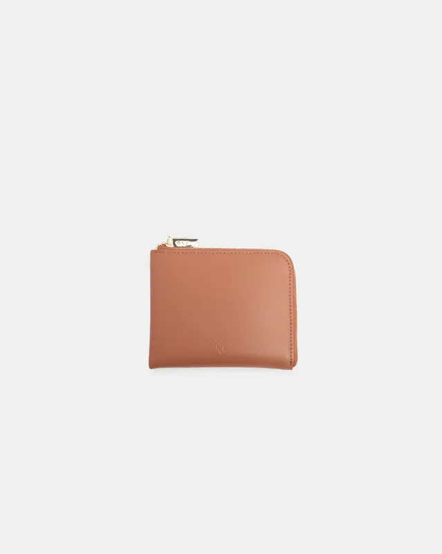 L Zip Coin/Key Case | Color: Tan