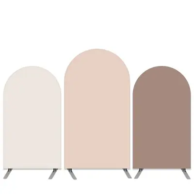 Aperturee Pure Pink Yellow Double Side Birthday Arch Backdrop Kit | Wedding Arch Backdrop | Custom Arched Wall Covers | Circl...