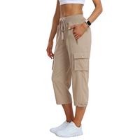 MoFiz Casual Hiking Cargo Capris: Lightweight, Quick-Dry, Loose-Fit Summer Travel Pants