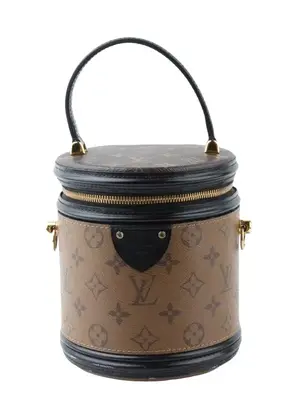 Pre-owned Louis Vuitton Coated Canvas Bucket Bags Cannes Reverse Monogram Canvas Handbag
