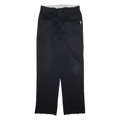 DICKIES Mens Trousers Black Regular Straight W32 L32