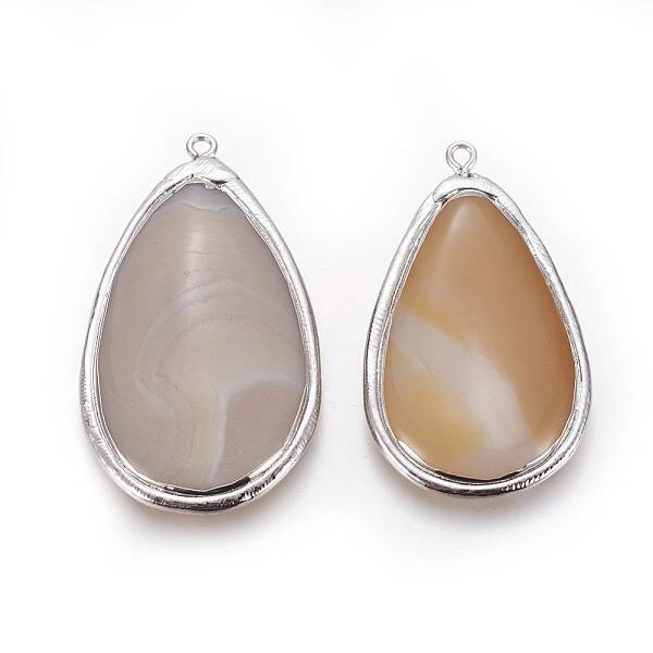 Natural Agate Pendants
