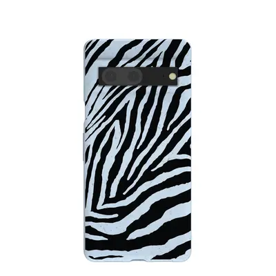 Powder Blue Zebra Google Pixel 7 Case