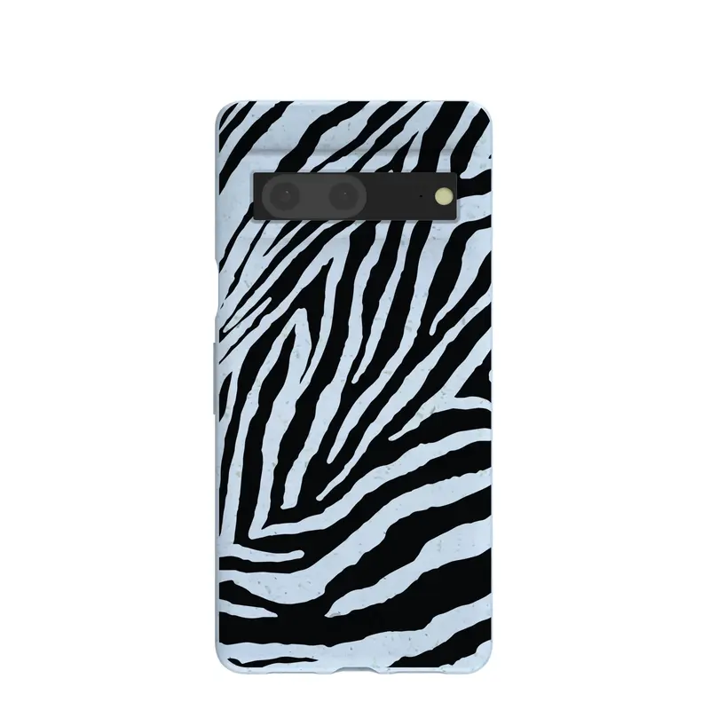Powder Blue Zebra Google Pixel 7 Case