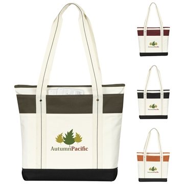 25 Promotional Hamptons Getaway Tote - Zippered & Shoulder Length