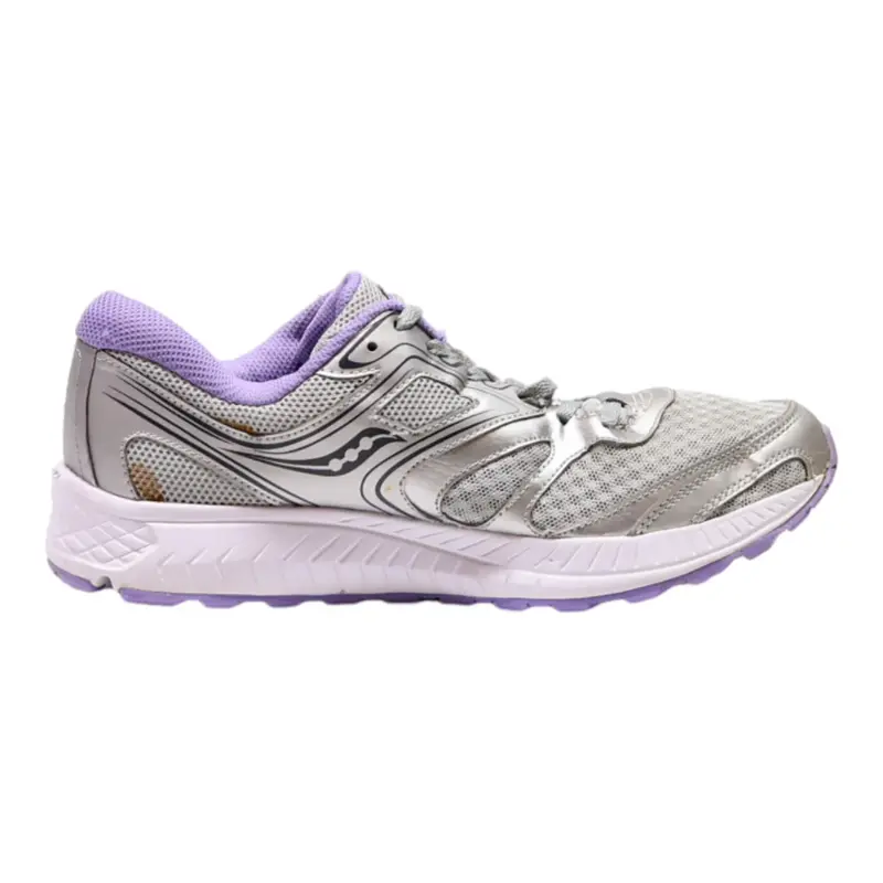 SAUCONY Sneaker Trainers Silver Synthetic Womens UK 7