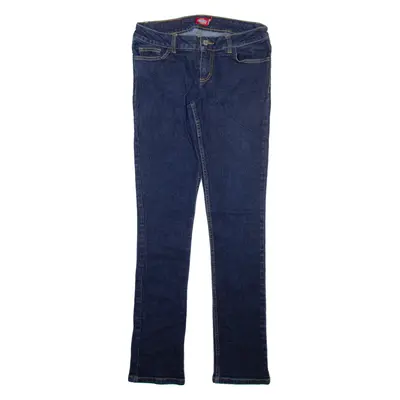 DICKIES Womens Jeans Blue Slim Bootcut W30 L32