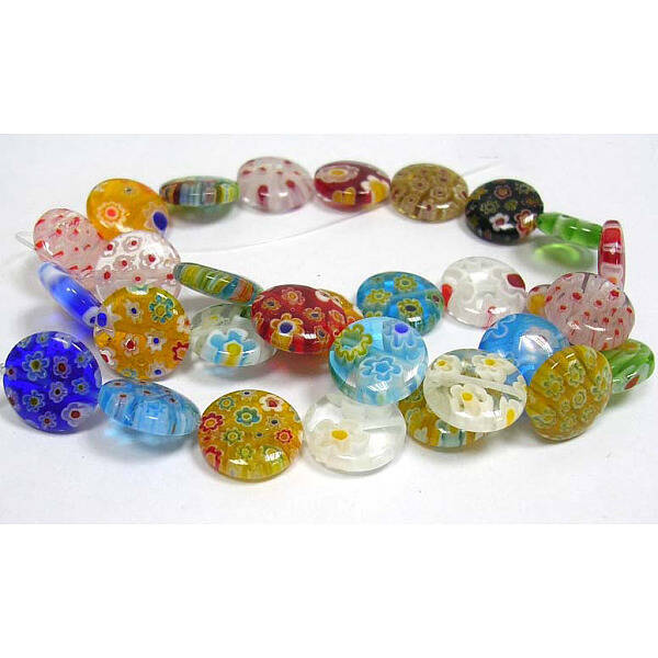 Handmade Millefiori Glass Beads Strands