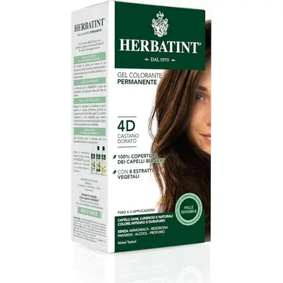 Permanent Color Gel 4D Golden Brown Herbatint 170ml