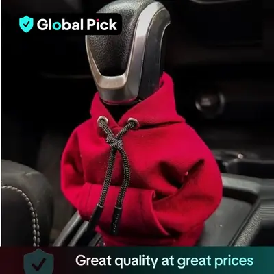 Car Gear Shift Knob Hoodie Cover, Hand Brake Cover, Funny Gear Shift Knob Protective Cover for Winter