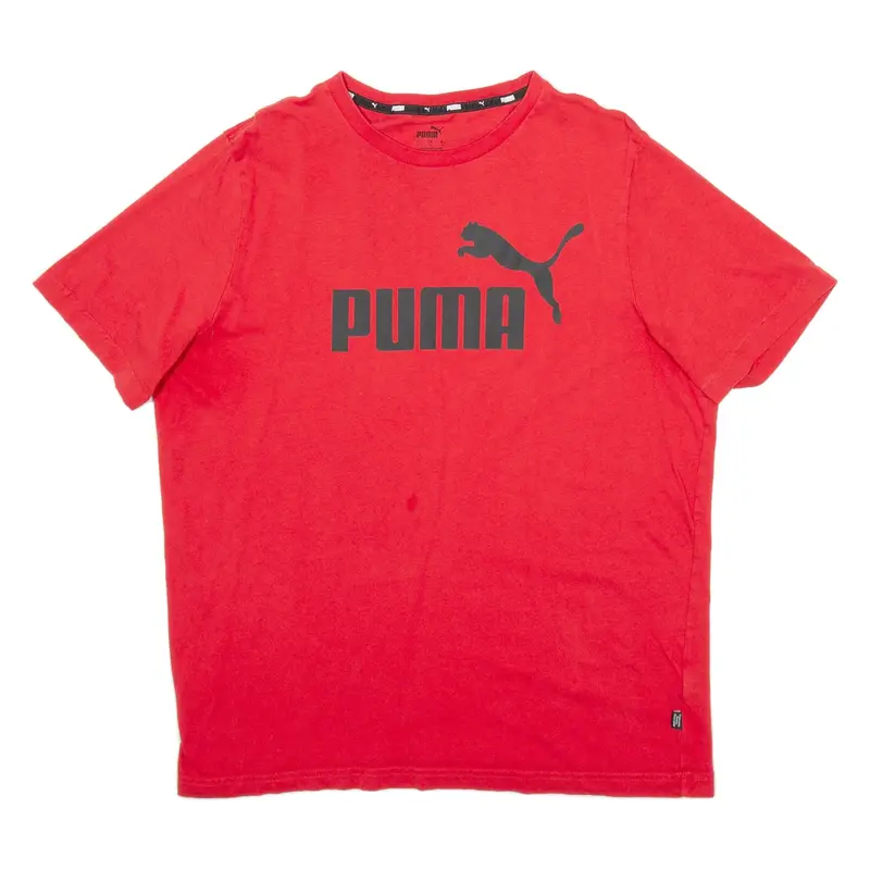 PUMA Mens T-Shirt Red L