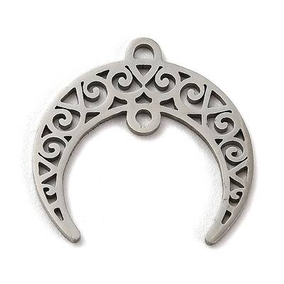 Non-Tarnish 201 Stainless Steel Hollow Connector Charms