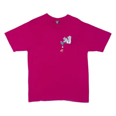 WARNER BROS Tom And Jerry Mens T-Shirt Pink S