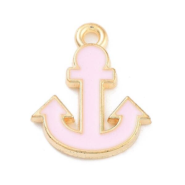 Light Gold Plated Alloy Enamel Charms