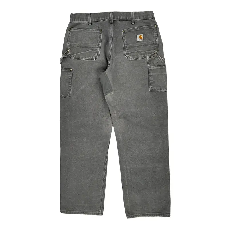 Carhartt Double Knee Carpenter Trousers - 34? Waist Grey Cotton