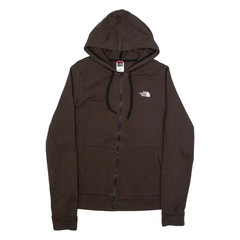 THE NORTH FACE Womens Brown Hoodie Full Zip M