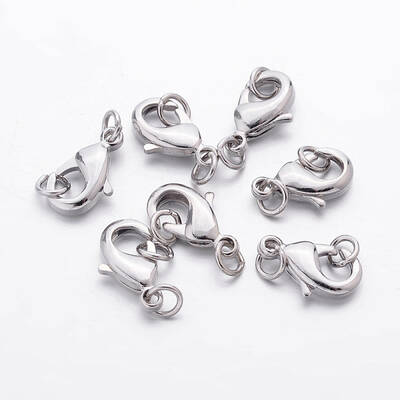 Brass Lobster Claw Clasps