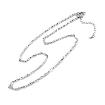 Rack Plating Brass Oval Link Chain Necklaces for Women
