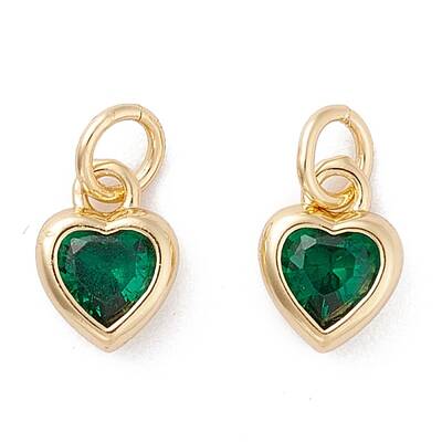 Brass inlaid Cubic Zirconia Pendants