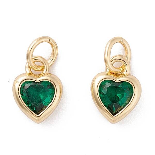 Brass inlaid Cubic Zirconia Pendants