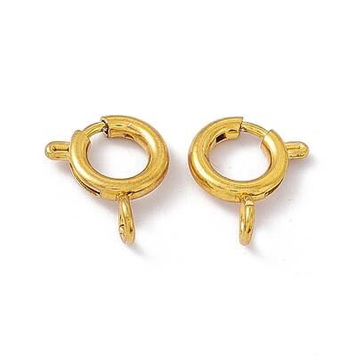 PVD Vacuum Plating 201 Stainless Steel Spring Ring Clasps