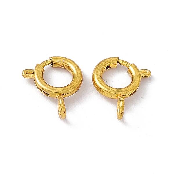 PVD Vacuum Plating 201 Stainless Steel Spring Ring Clasps