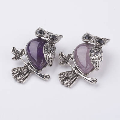 Natural Amethyst Pendants