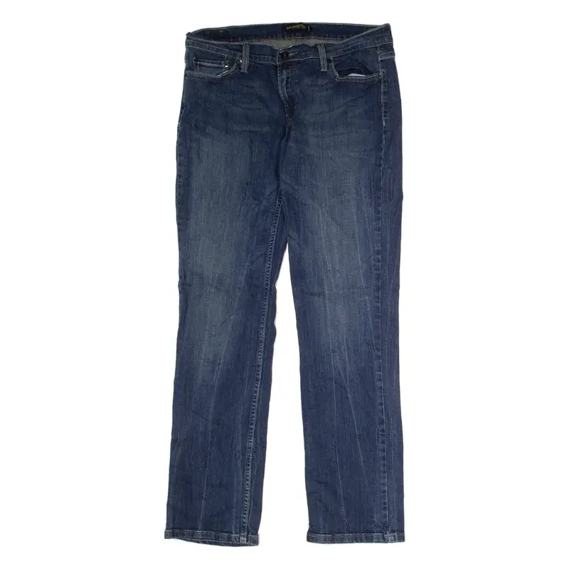 LEVI'S 525 Superlow Rise Womens Jeans Blue Relaxed Straight Stone Wash W32 L31
