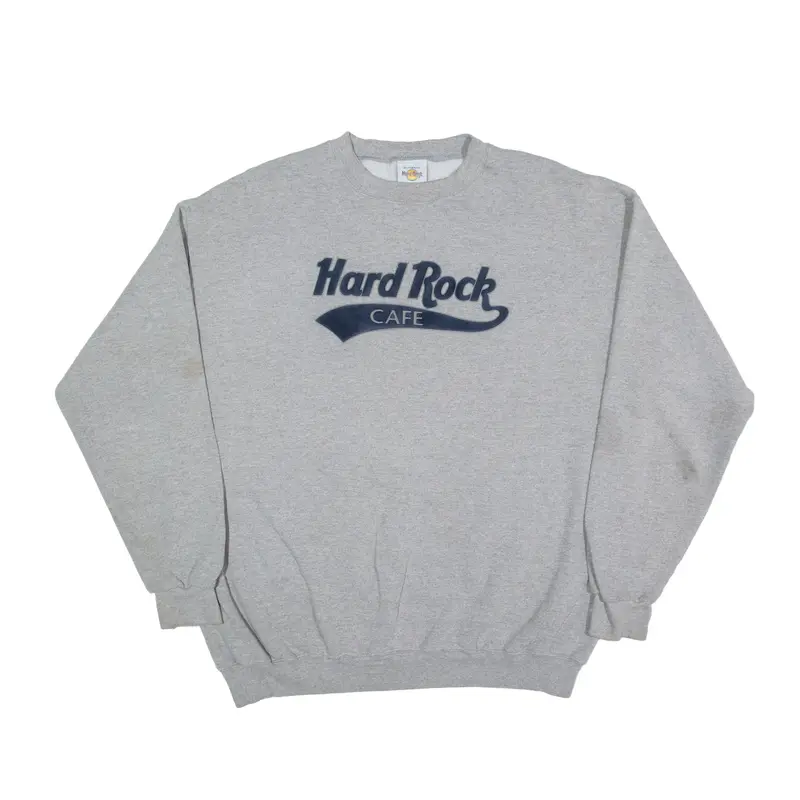 HARD ROCK CAFE Sweatshirt Grey Mens XL