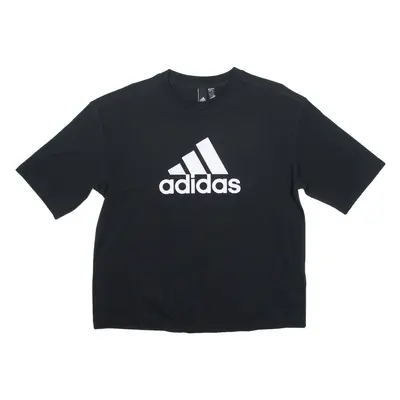 ADIDAS Oversized Womens T-Shirt Black XS