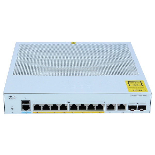 Cisco C1000-8FP-2G-L | Catalyst 1000 Series C1000-8P-E-2G 8 x Ports PoE+ 10/100/1000Base-T + 2 x Ports Combo SFP Layer 2 Mana...